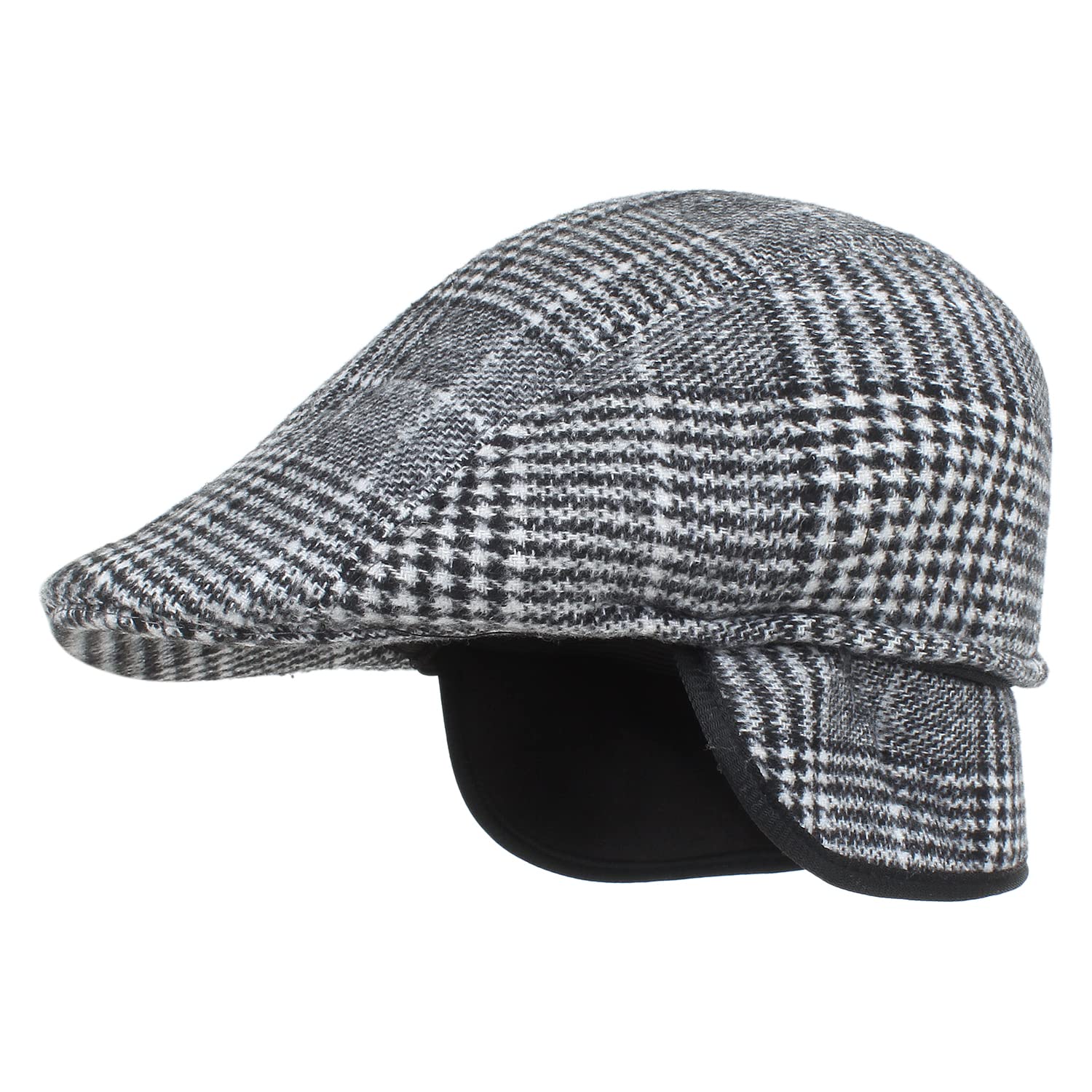 Zacharias Men's Checkered Woolen Golf Cap with Earmuff (Pack of 1) eg-08-picture-52