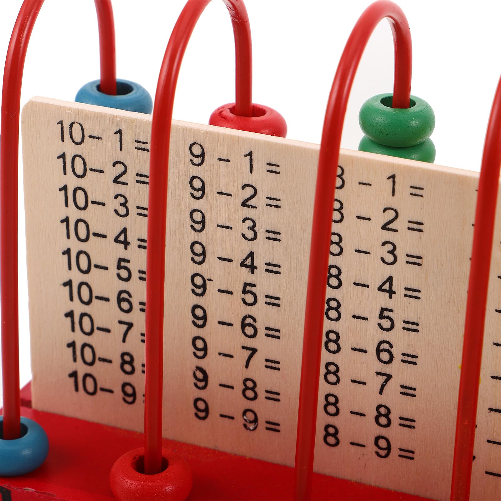 BESTonZON Ábaco de Cuentas de Madera: Ábaco de Cuentas de cálculo - Estante de conteo matemático y resta para práctica matemática básica y educación, Juguete para desarrollar el Cerebro.