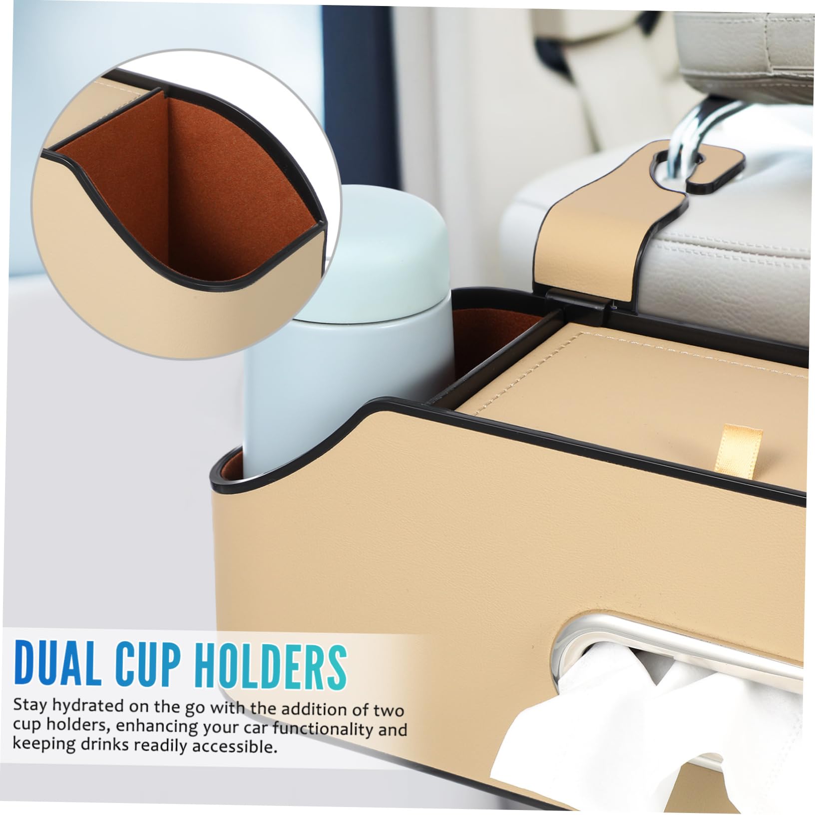 Caja De Almacenamiento De Respaldo De Asiento De Coche Caja De Respaldo De Asiento De Coche Organizador Asiento De Coche Portavasos Portavasos Para Coche Asiento
