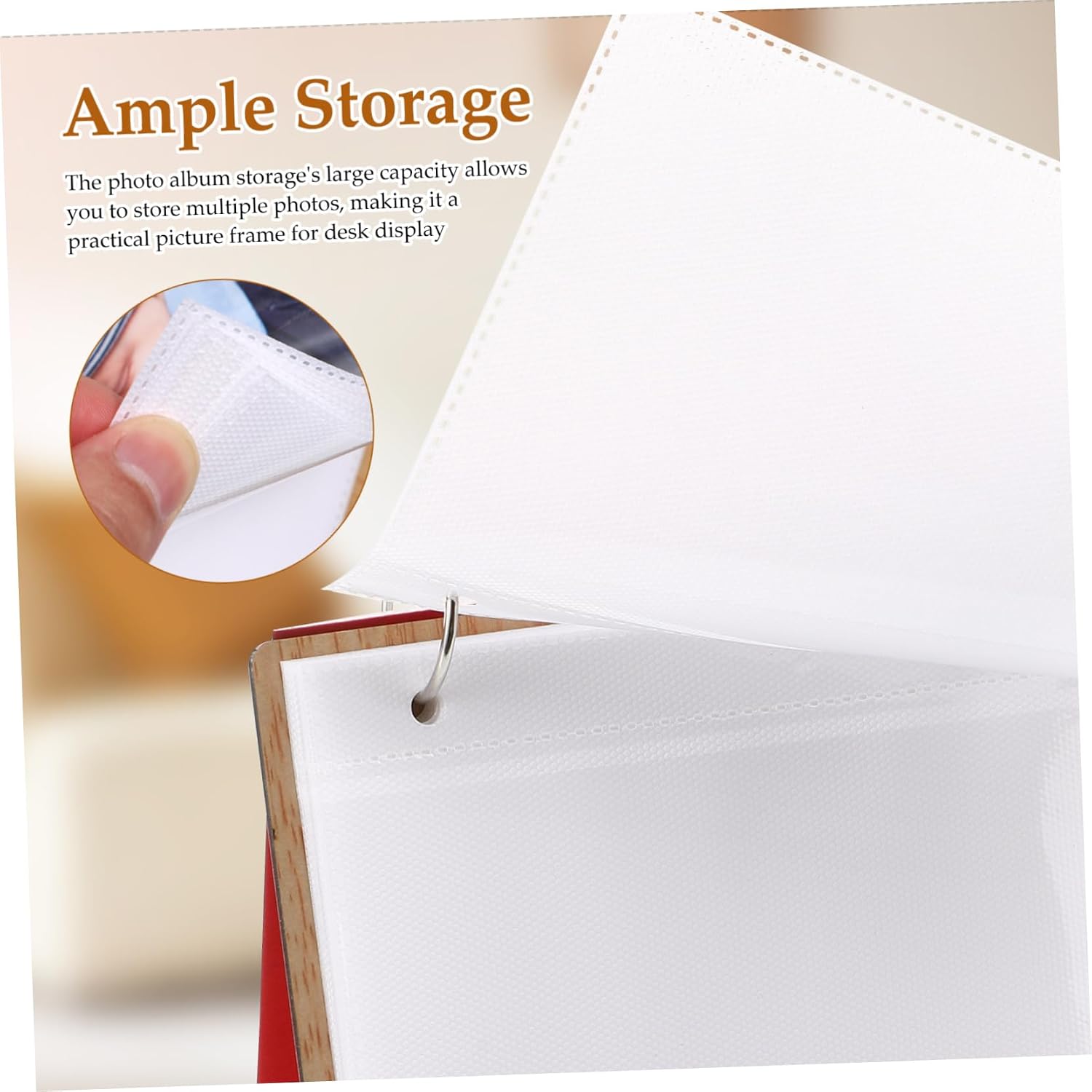 Photo Album for Boys and Multi Function Growth Picture Frame with Easy Photo Insertion Elegant Keepsake for Desk Display for Shower Decorations