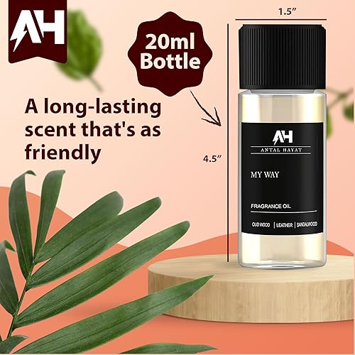 Miniatura 3 de My Way - Aceite difusor de 0.7 fl oz, aceite difusor Antal Hayat, aromas de lujo para el hogar, limón, sándalo reconfortante, madera de cedro cálido