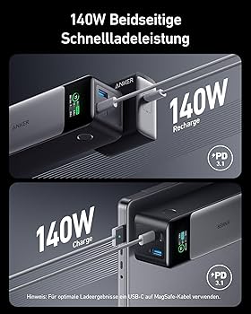 Anker737 PowerBank 24000mAhモバイルバッテリー140W Anker 737 Power Bank, 140w 24000mAh Powerbank mit 3