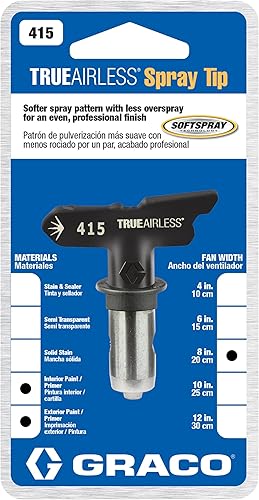 Miniatura 3 de Punta de rociado Graco TRU415 TrueAirless 415, Negra, Plateada