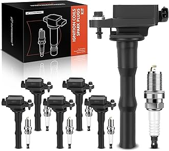 A-Premium Set of 6 Ignition Coil Pack and Iridium Spark Plugs Compatible with Toyota Avalon 1995, Camry 1994-1995 & Lexus ES300 1994-1995 V6 3.0L