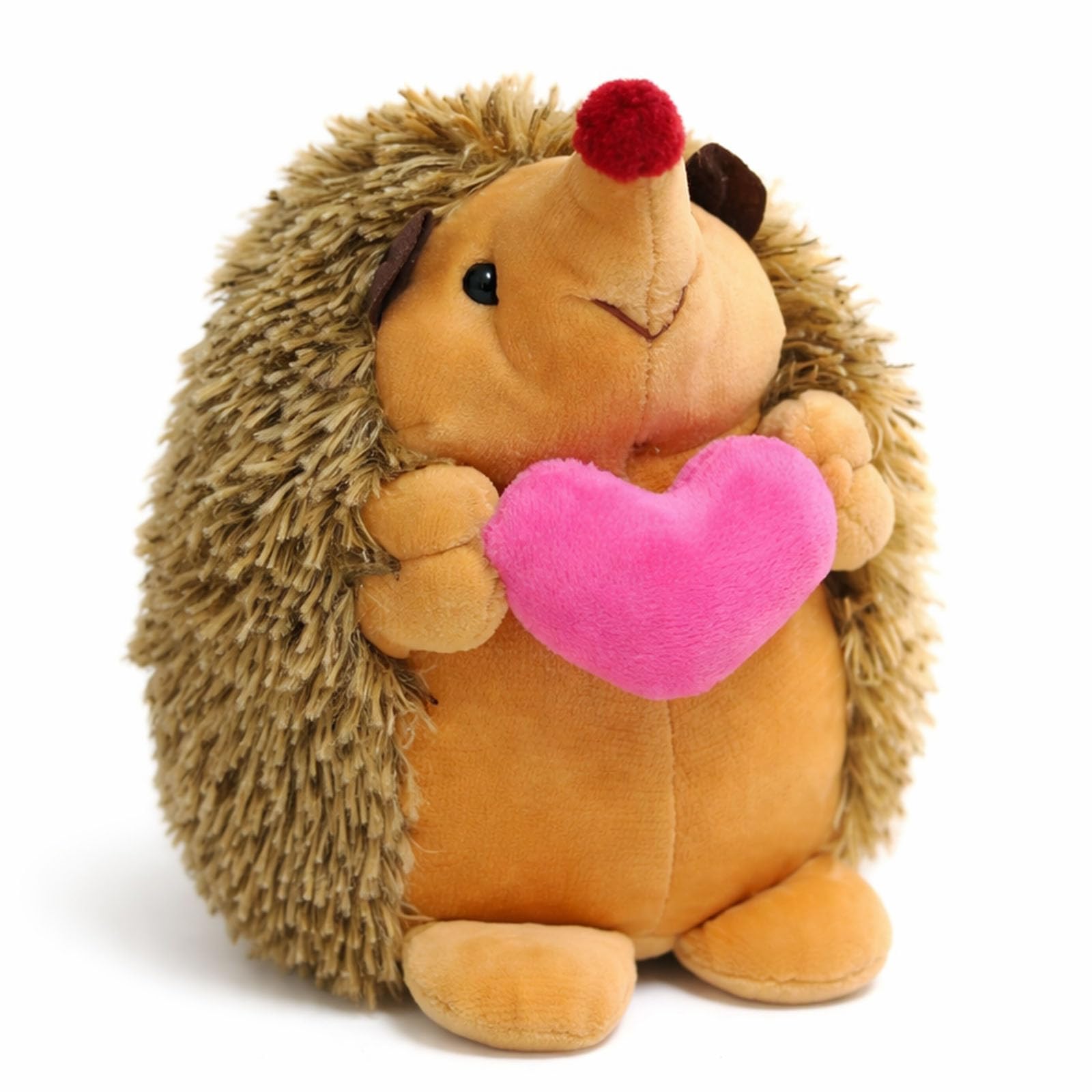 Cute Little Hedgehog Simulation Plush Dolls, Fluffy Plush Hedgehog Stuffed Animal for Playing and Cuddling, Hedgehog Figure Plush Toy Pillow Gift for Children and Valentine Day (Women Style,25cm)