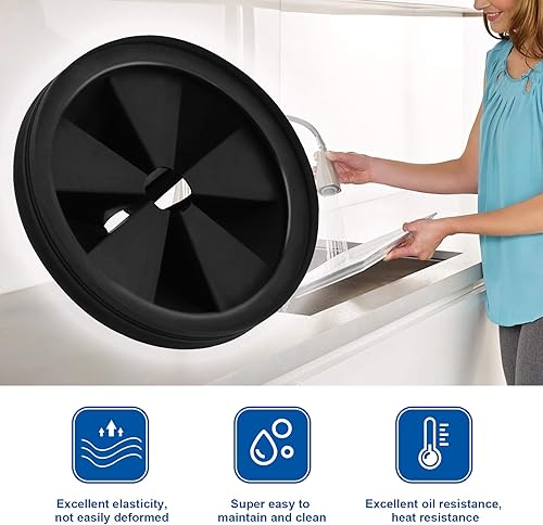 Miniatura 3 de Eliminación de basura, protector contra salpicaduras, deflector de fregadero, accesorios de piezas de triturador de desechos de alimentos, tapones