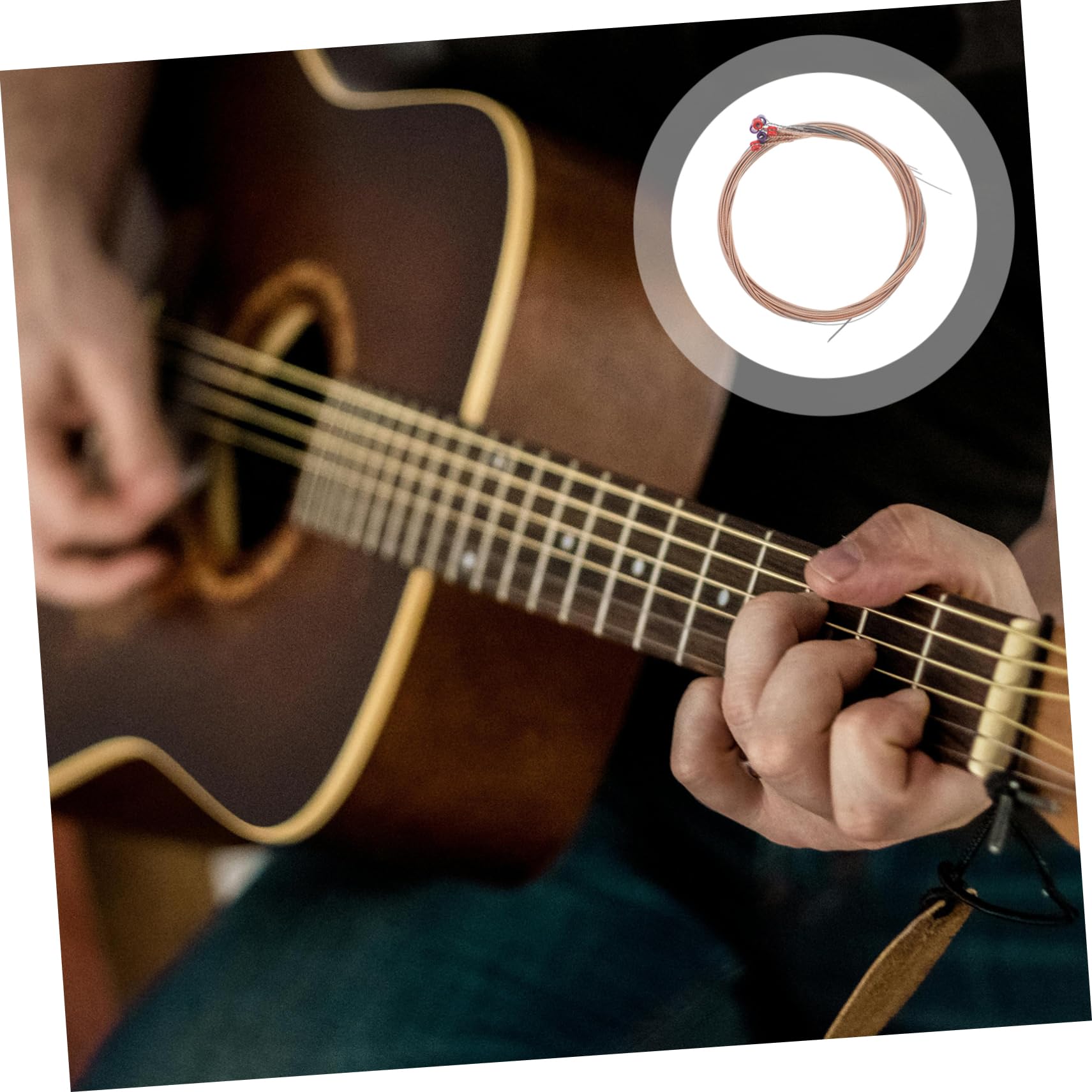 Abaodam 30piezas Cuerdas De Guitarra De Reemplazo Para Folclóricas Accesorios De Instrumento Musical y Resistentes