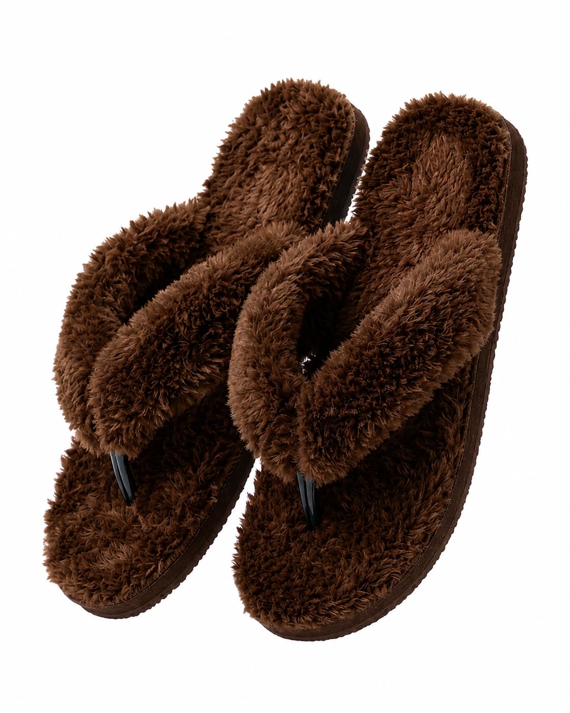 Premium Faux Fur Women's Thongs Slippers | Cozy & Warm Fur Slippers For Winters | Indoor & Outdoor Use | Warm Slippper For Girls Casual & Everyday Wear-image-22