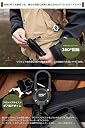 【ROOT CO.】 GRAVITY MAGREEL 360 Carabiner Reel with Built-In Magnet (Khaki/Matte) gallery image
