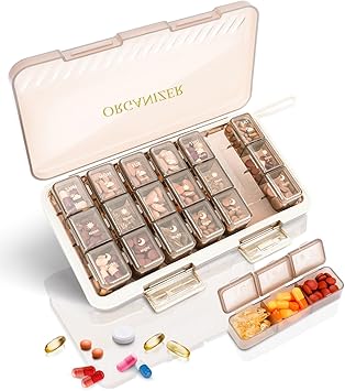 Weekly Pill Organizer 3x a Day