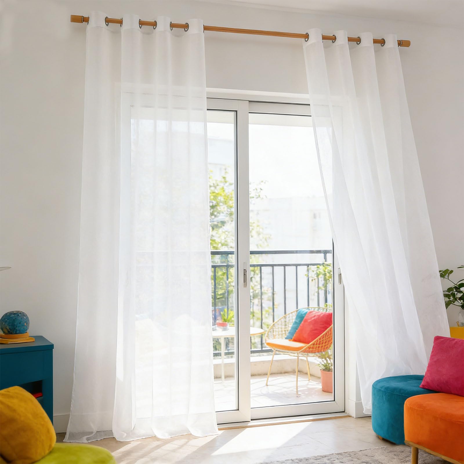 Voilage salon moderne pour chambre à coucher et pièces à vivre