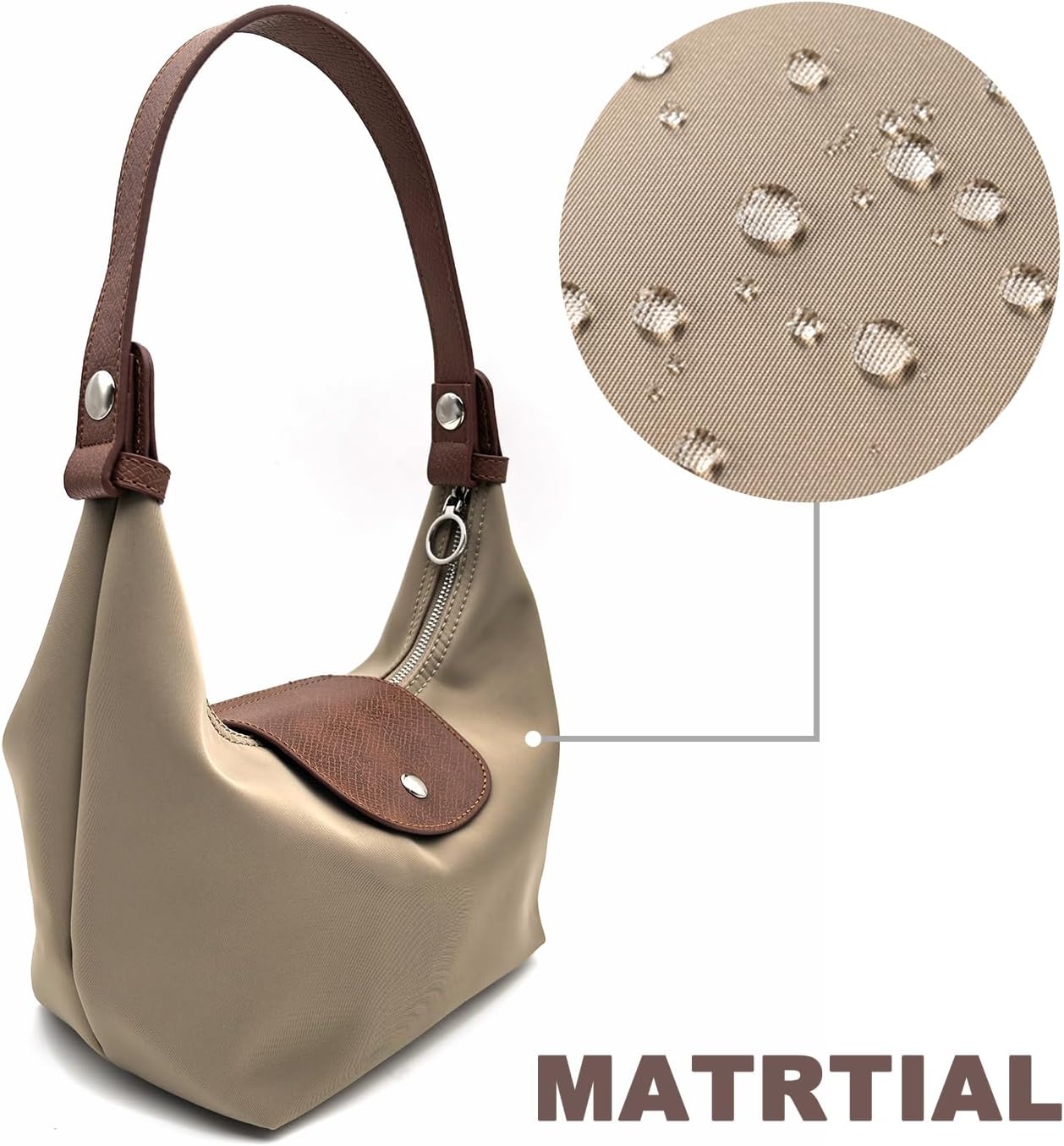 Convertible Mini Lunch Box Shaped Purse Women Small Underarm Bag with 2 Straps, Zipper Closure Minimalist Dumpling Design