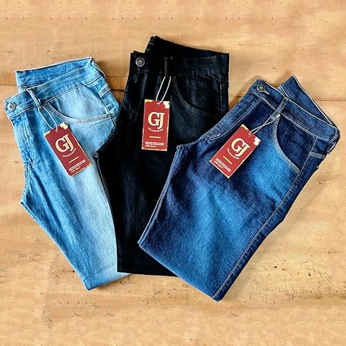 Kit 3 Calças Jeans Masculina Slim Skinny Moda Casual Básica Qualidade Premium (48)