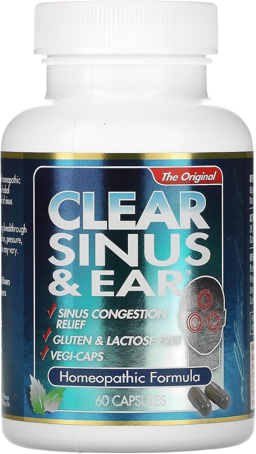 Clear Products Homeopathic Formula, Sinus and Ear, 60 Count