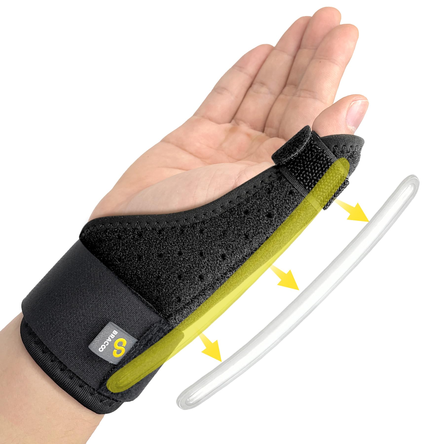 Bracoo Thumb Splint Stabilizer Wrist Support Brace for Arthritis Sprained Pain Relief de Quervains Tenosynovitis Trigger Thumb Fit