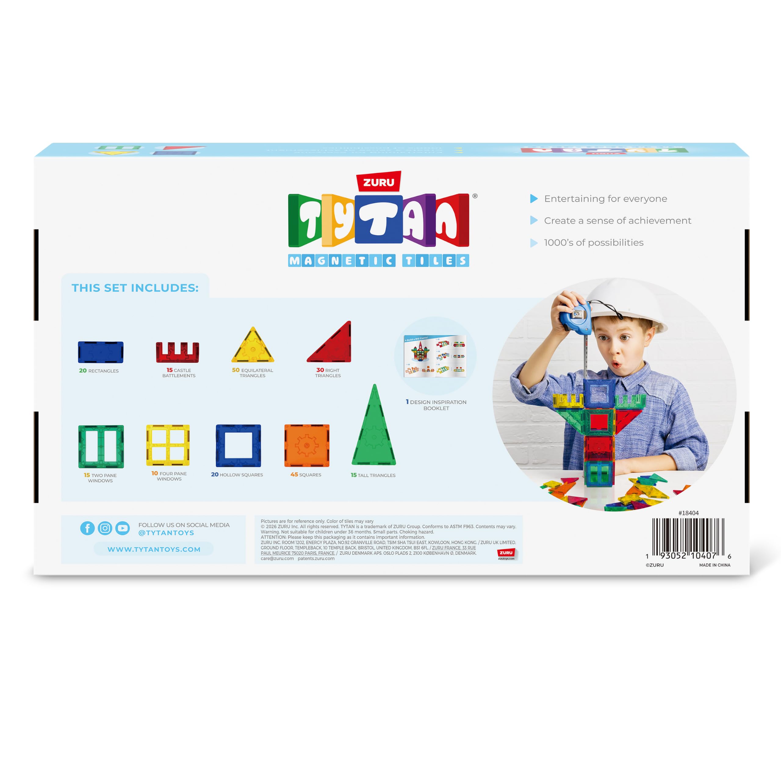 Set di gioco con tessere magnetiche da 220 pezzi S1