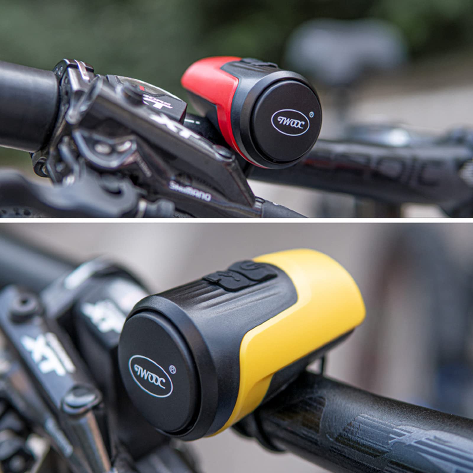 KEWAYO Campanello Elettrico Per Bicicletta - Volume Regolabile, Ricaricabile USB, Impermeabile, Per Manubri 22-31,8 Mm - 3