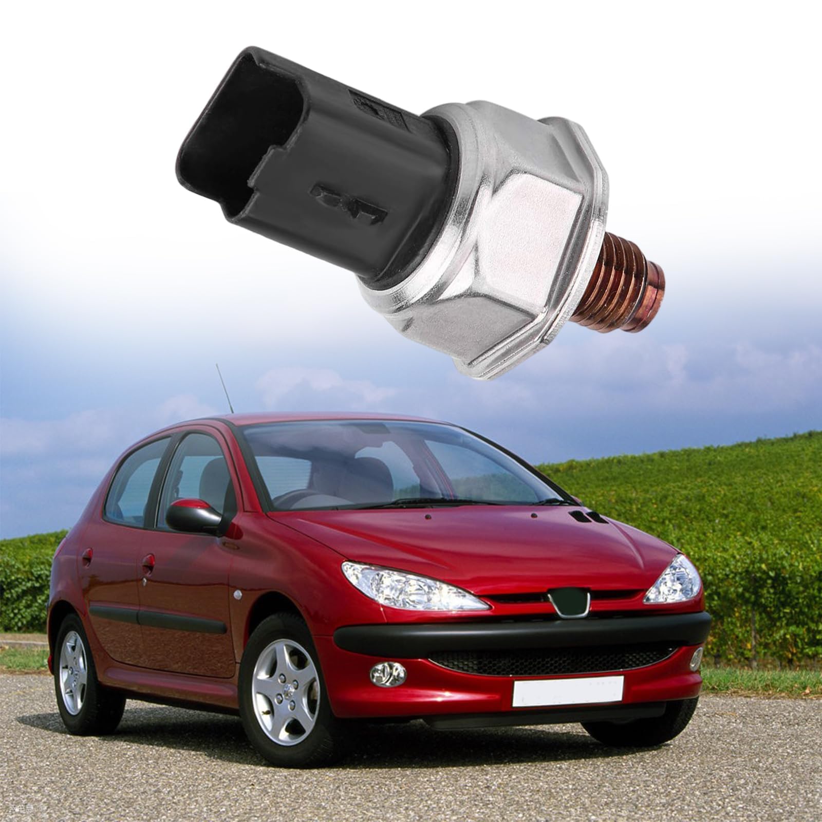 GVSS Capteur de Pression de Rail de Carburant 9658227880,Compatible avec Citroën C1 C2 C3 C4 C5 Peugeot 107 206 207 407 308 3008 Ford Focus Mondeo Nissan Qashqai,pour Moteurs HDi et TDCi