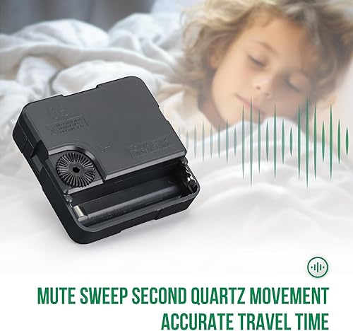 Miniatura 8 de Reloj de pared de estilo moderno y simple, redondo, de plástico, sin tictac, movimiento de cuarzo, reloj de pared para el hogar, oficina, escuela,