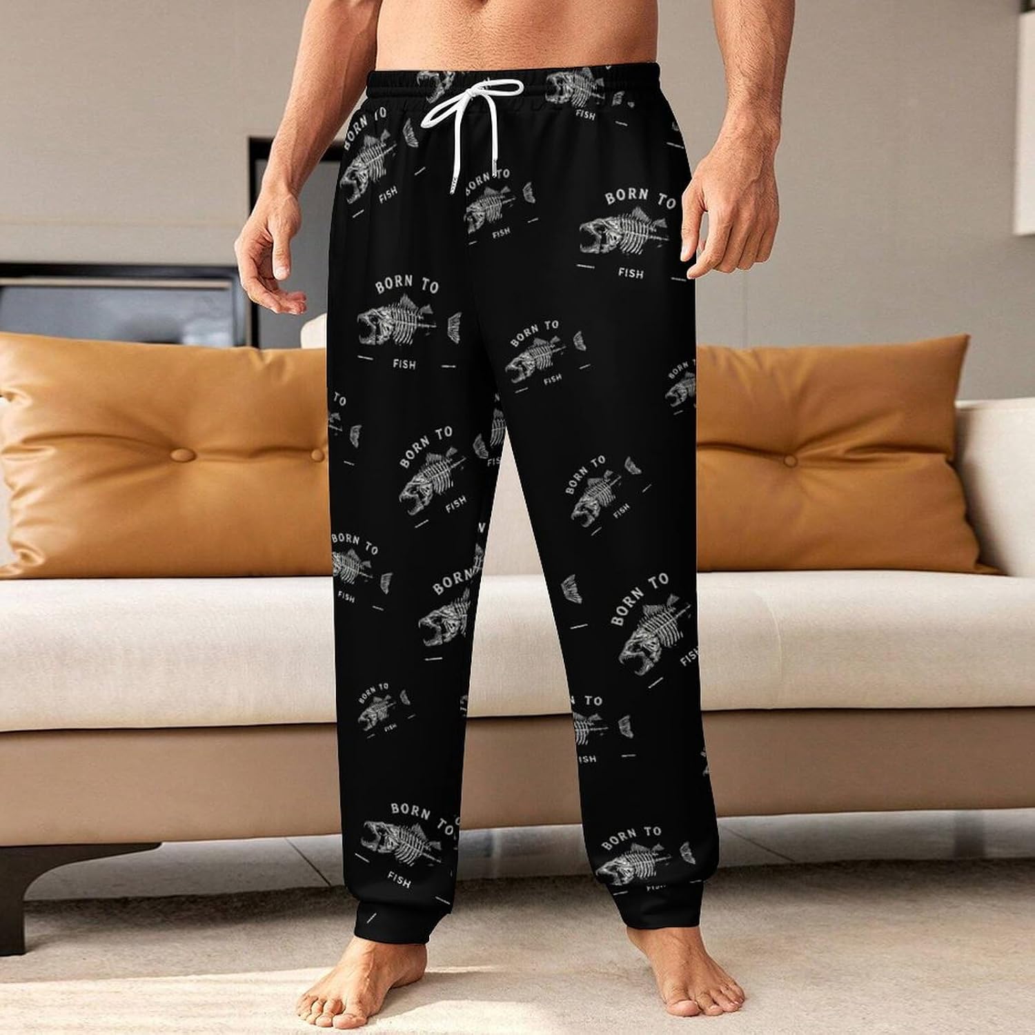 Born to Fish Casual Men's Sweatpants Lounge Pant 4X-Large