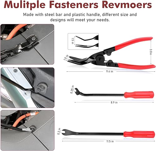 Miniatura 4 de GLK Juego de 248 herramientas de extracción de moldes, herramienta de palanca, herramienta de extracción de radio, kit de herramientas de extracción