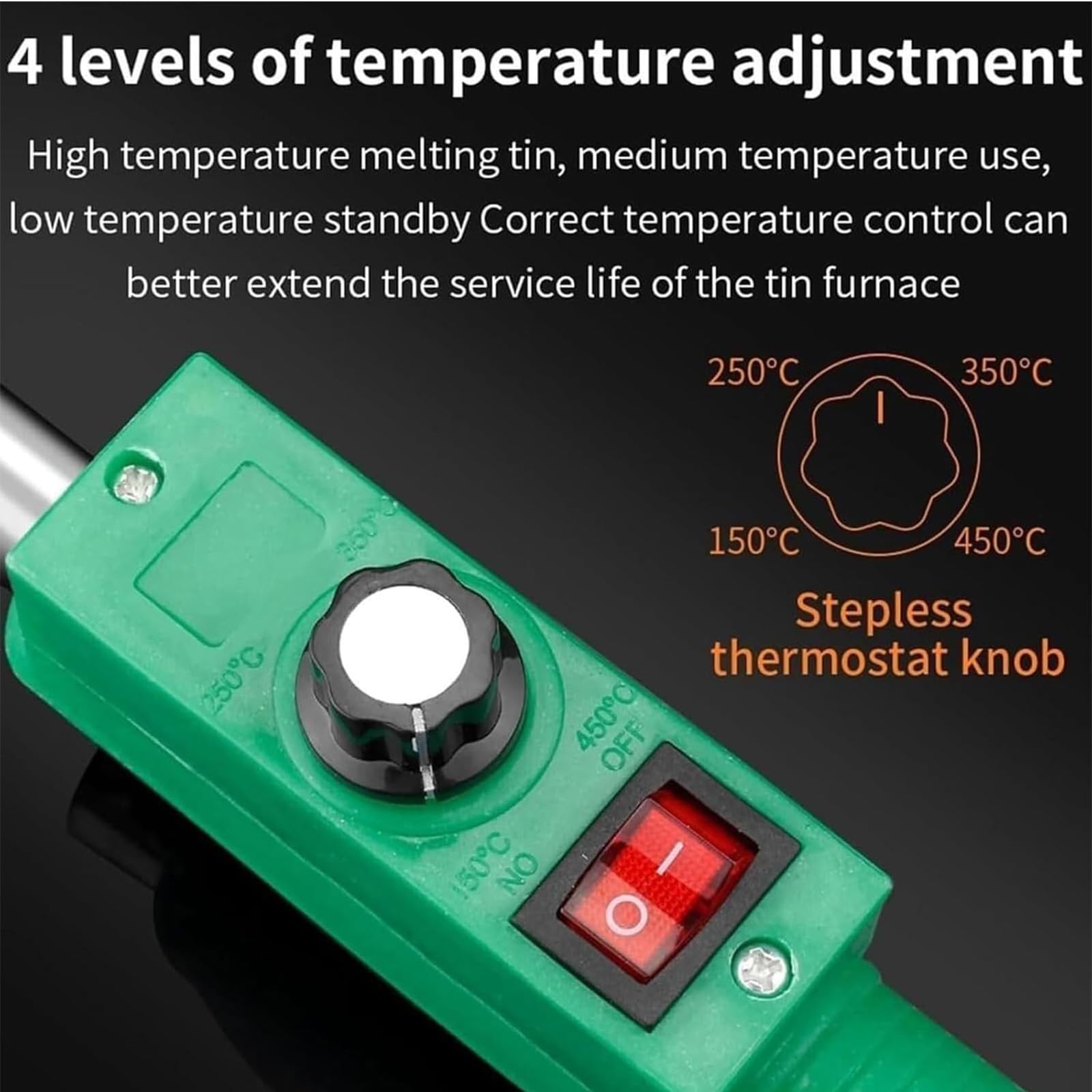 600w,Elektrischer Metallschmelzofen, Desktop Tragbarer Bleischmelzer Elektriker Heimdekoration Heißer Zinntopf, 150-450 °C Temperatur Metallschmelztiegel, Geeignet Zum Angeln Gewicht Form