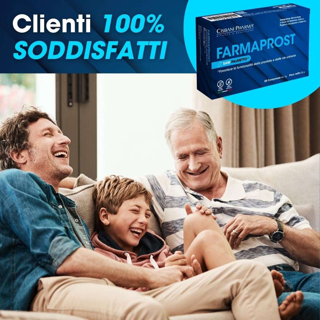 CISBANI PHARMA Saw Palmetto Serenoa Repens Prostata per il Benessere e Funzionalità della Prostata e delle Vie Urinarie - 30 Compresse