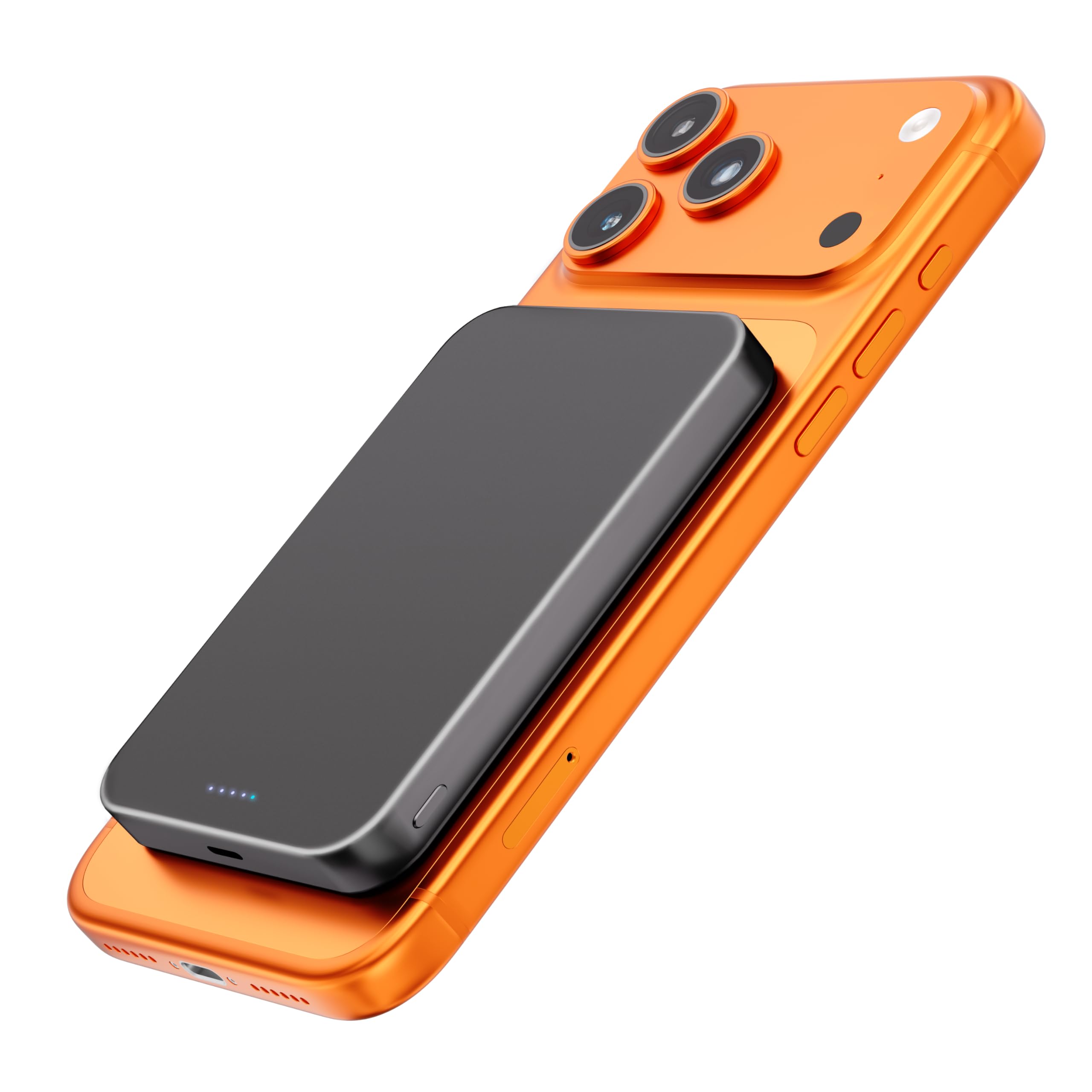 オレンジ色 MagSafe モバイルバッテリー 値下げしました！】オレンジ色 MagSafe モバイルバッテリー - メルカリ