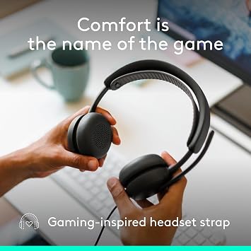 Logitech Zone Wired 2 - Noise-Cancelling Headset with Adaptive Hybrid ANC