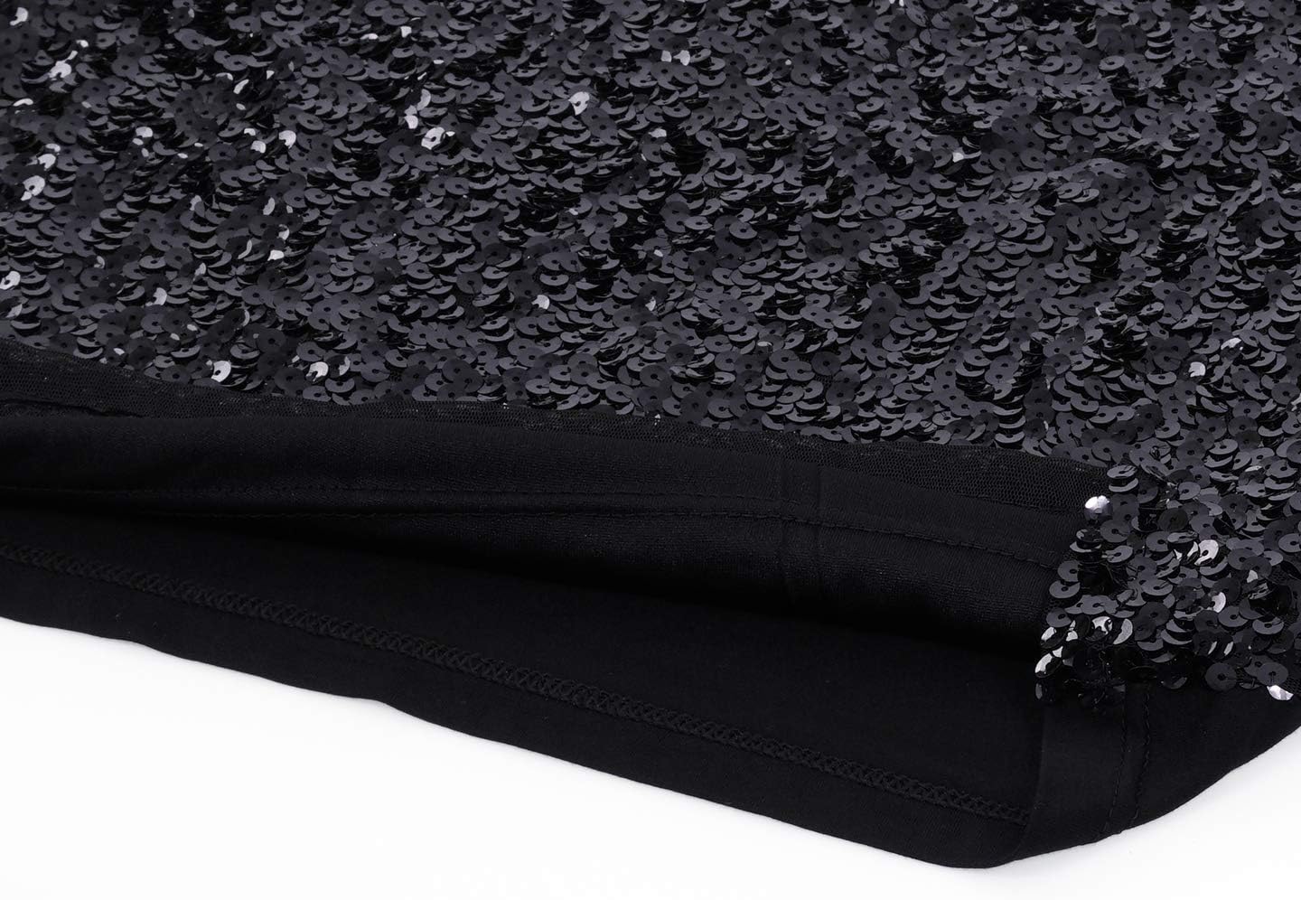 MANER Women's Sequin Tops Sleeveless Glitter Gradient Tank Club Party Vest XS-3XL - Image 7