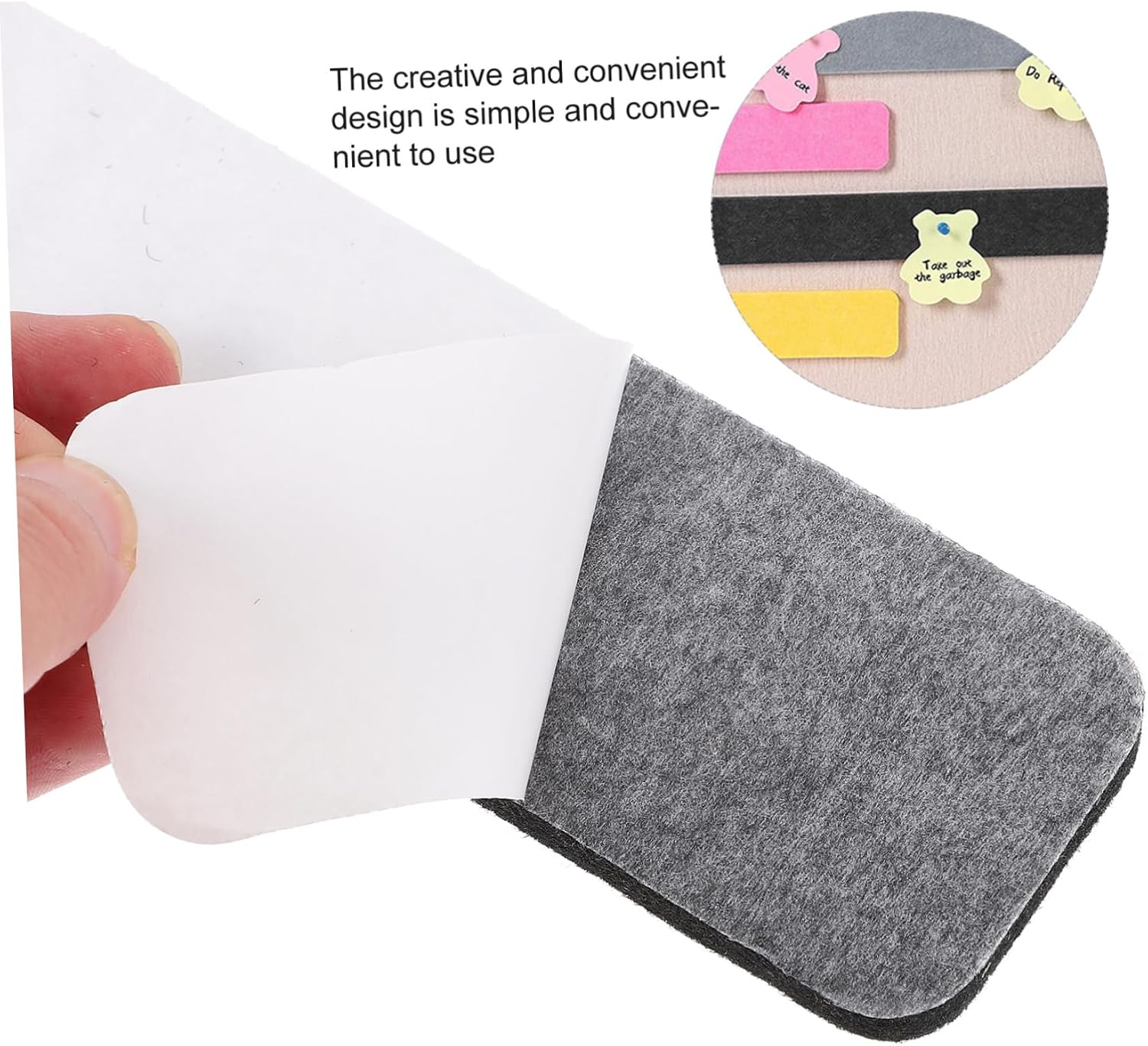 OSALADI 6pcs Felt Bulletin Board Strips Classroom Decor Pin Boards for Walls Easy to Use