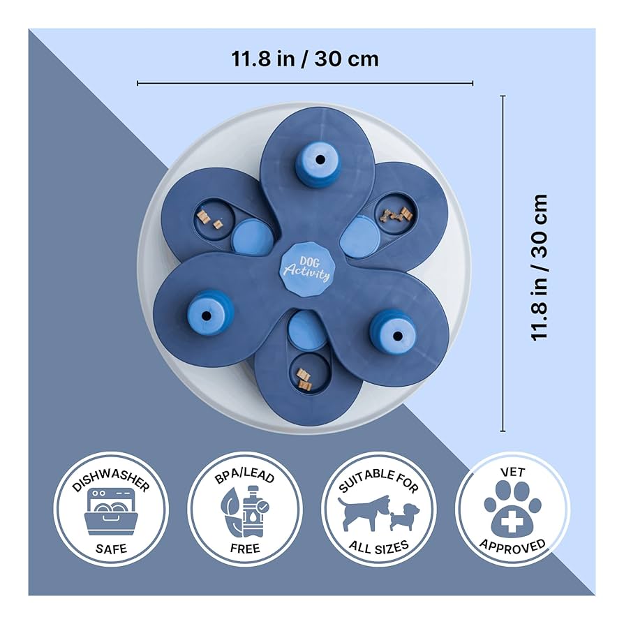 Trixie Flower Tower - Gioco Di Intelligenza Per Cani - Ø30x13cm - Antiscivolo - Stimolazione Mentale - Foto 5