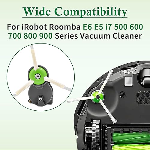Miniatura 2 de ilovelife Pieza de módulo de motor de cepillo lateral de repuesto compatible con iRobot Roomba E6 E5 i7 500 600 700 800 900 Series – Accesorio de