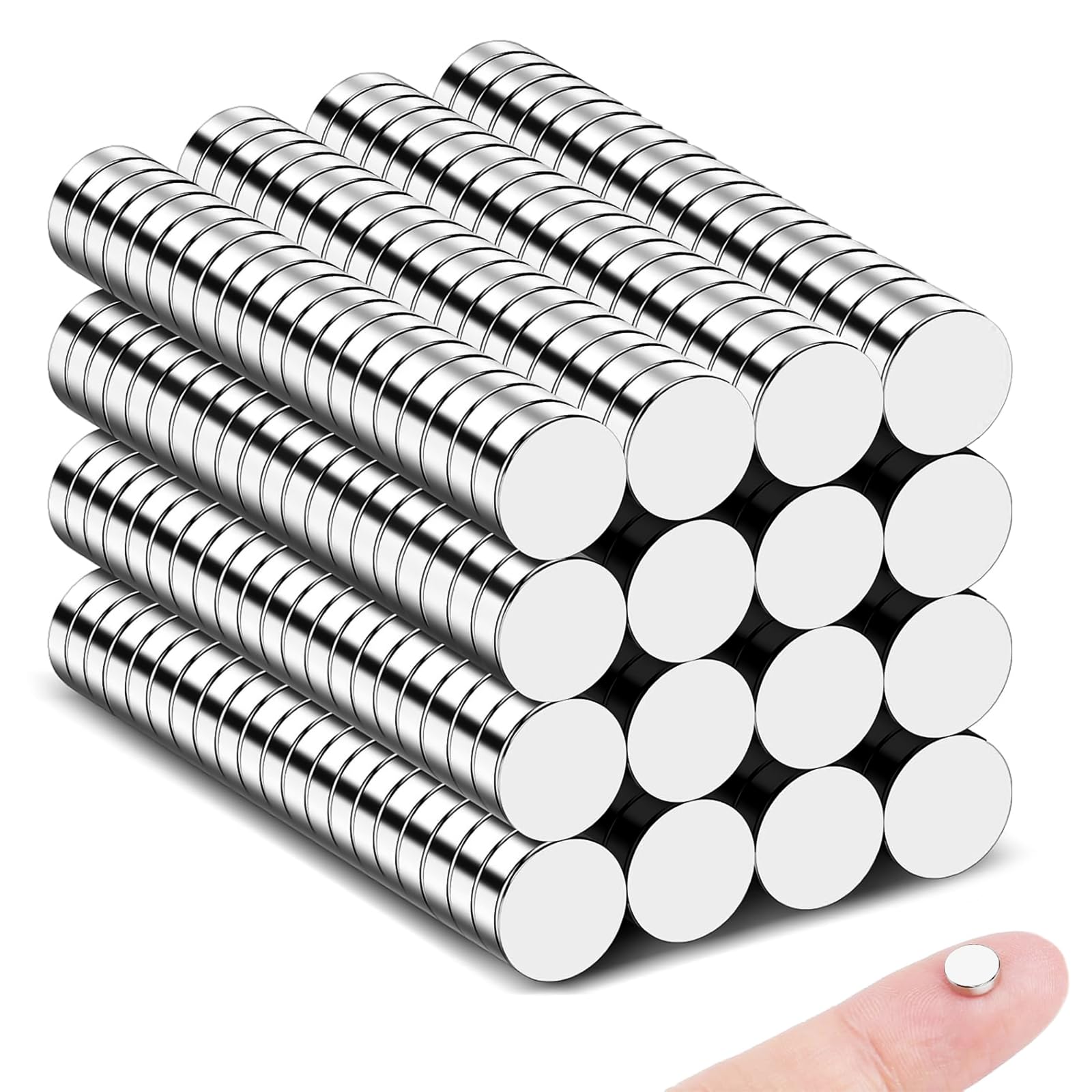 320Pcs Strong Magnets 6x2mm, Round Magnet, Small Magnets for Crafts, Whiteboard, Fridge Magnet, Office, School, 3D Printing and DIY Project