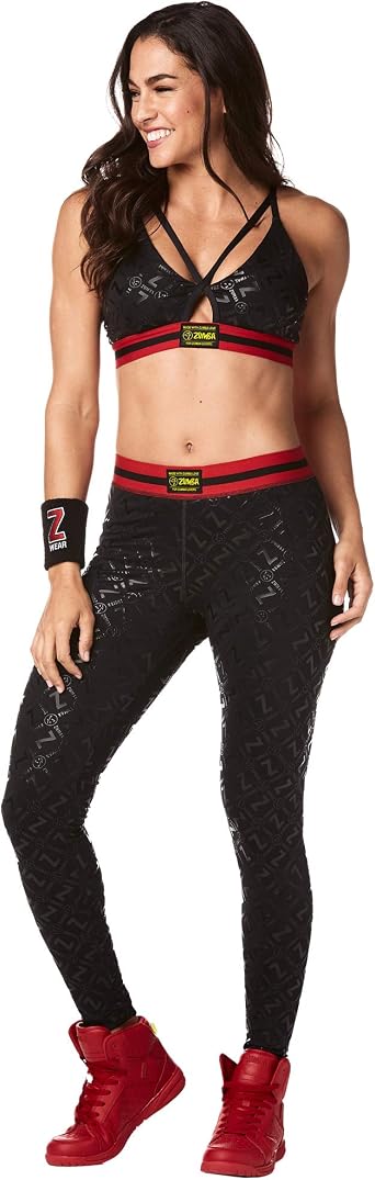 ZUMBA Women's High Waisted Leggings Dance Compression Butt Lift Workout Pants
