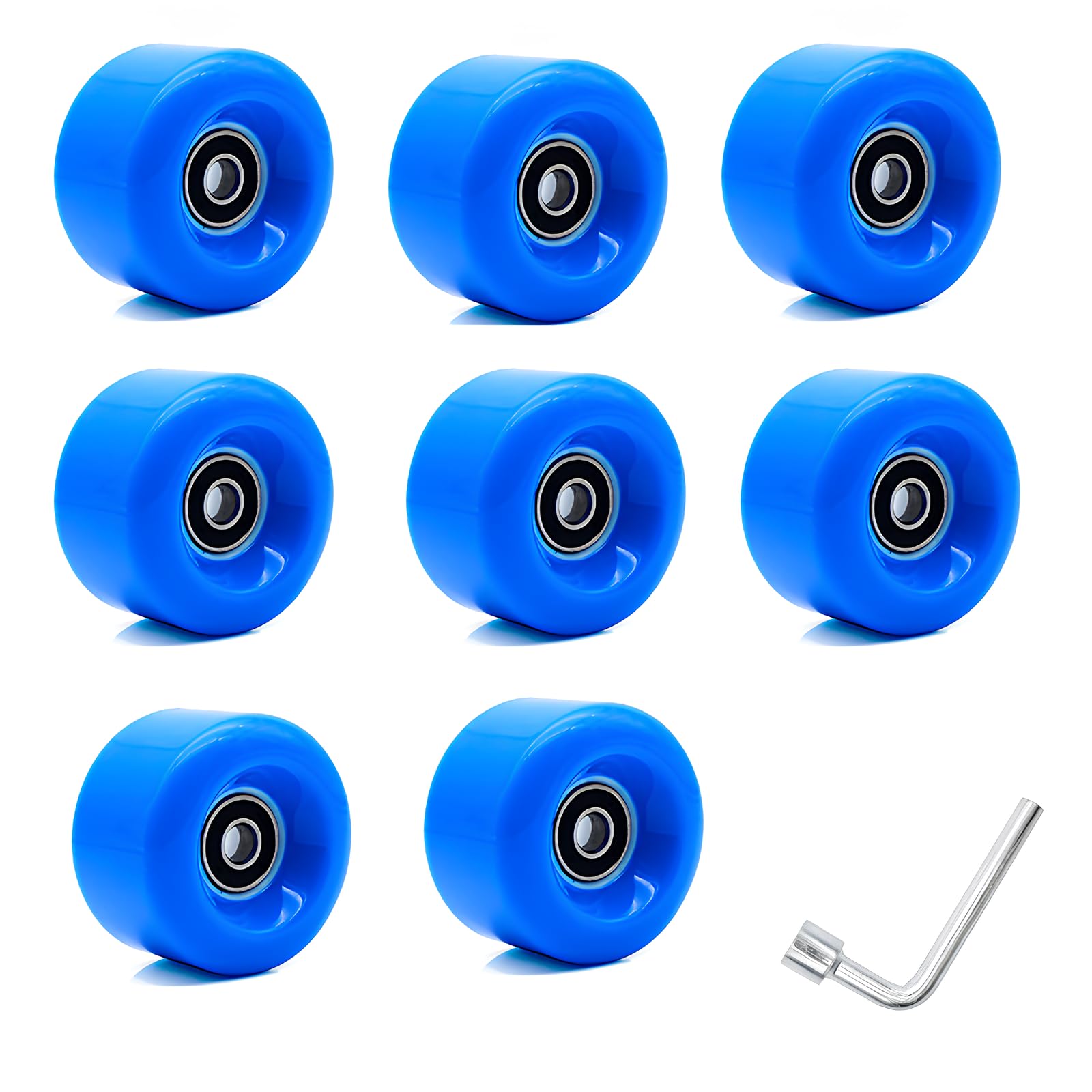 Sostituzione delle Ruote per Pattini a Bobina per Ruote di Ricambio for Pattini a rotelle, Confezione da 8 Ruote for Pattini a rotelle 58 mm x 32 mm, Pattini a rotelle 82A