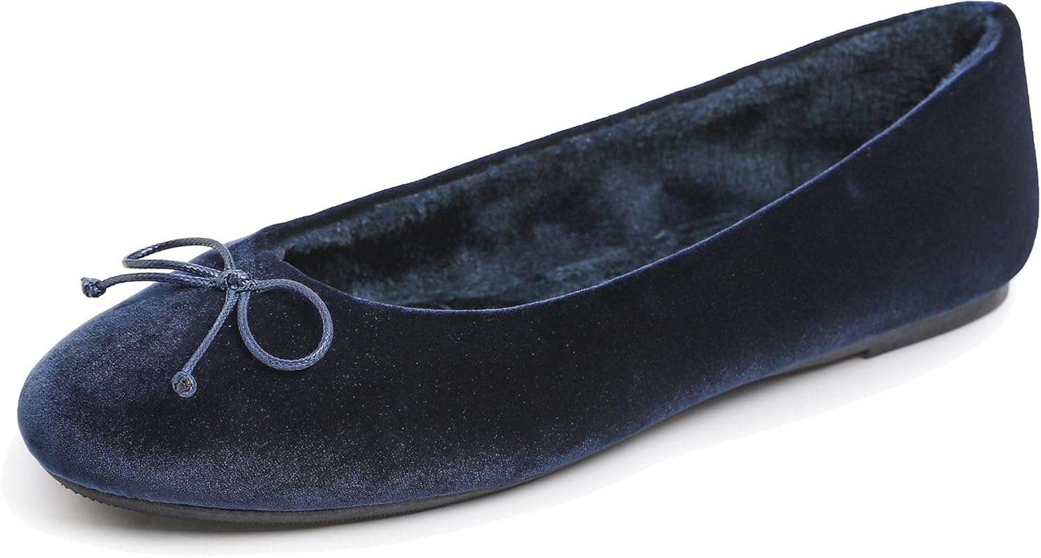 Navy Blue Velvet Fur Lined