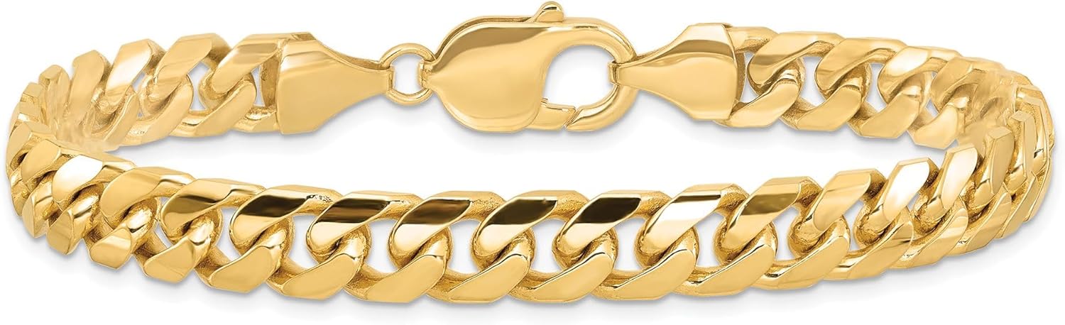 Reeds Miami Cuban 10k Yellow Gold Chain Bracelet 9.3mm