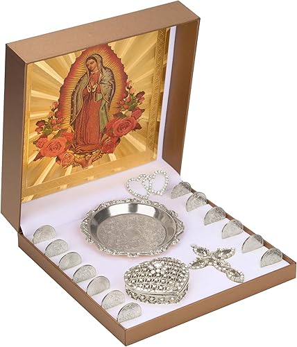 Miniatura 4 de Arras para Boda Catolica - Monedas de la Unidad de Boda, Arras de Boda Católica con Caja Regalo Virgen De Guadalupe, Arras de matrimonio, Arras de