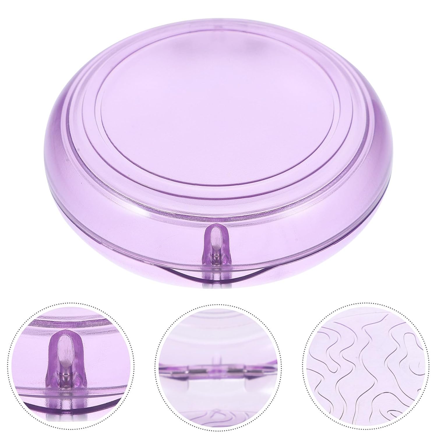 Portable Retainer Case Box for Travel and School Purple PC