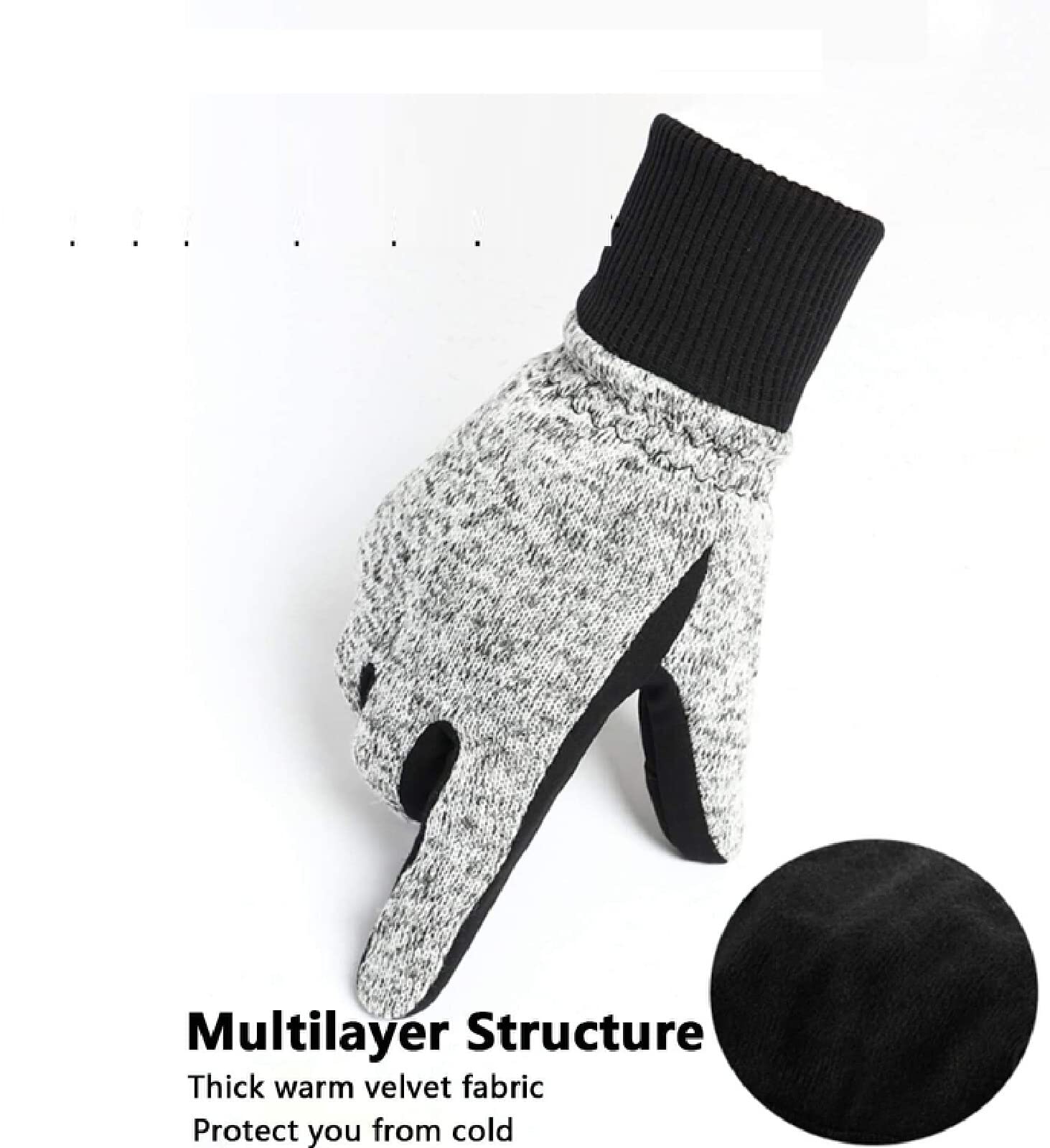 Herren Handschuhe Thermohandschuhe Winter Herren Winterhandschuhe Herren Warme Handschuhe Laufhandschuhe Touchscreen Fahrradhandschuhe