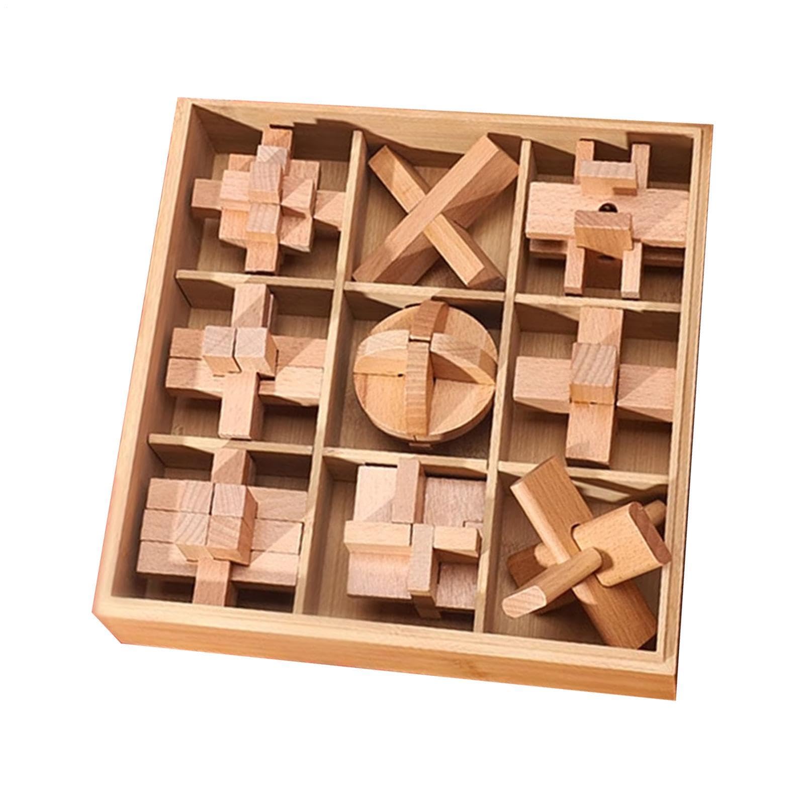 Drewniane Puzzle Edukacyjna Zabawka Do Składania | Drewniane Puzzle Wycinane na Prezent do Skarpety Świątecznej Klasa Podróż Szkoła Dziewczynki i Chłopcy Wycieczka Urodziny
