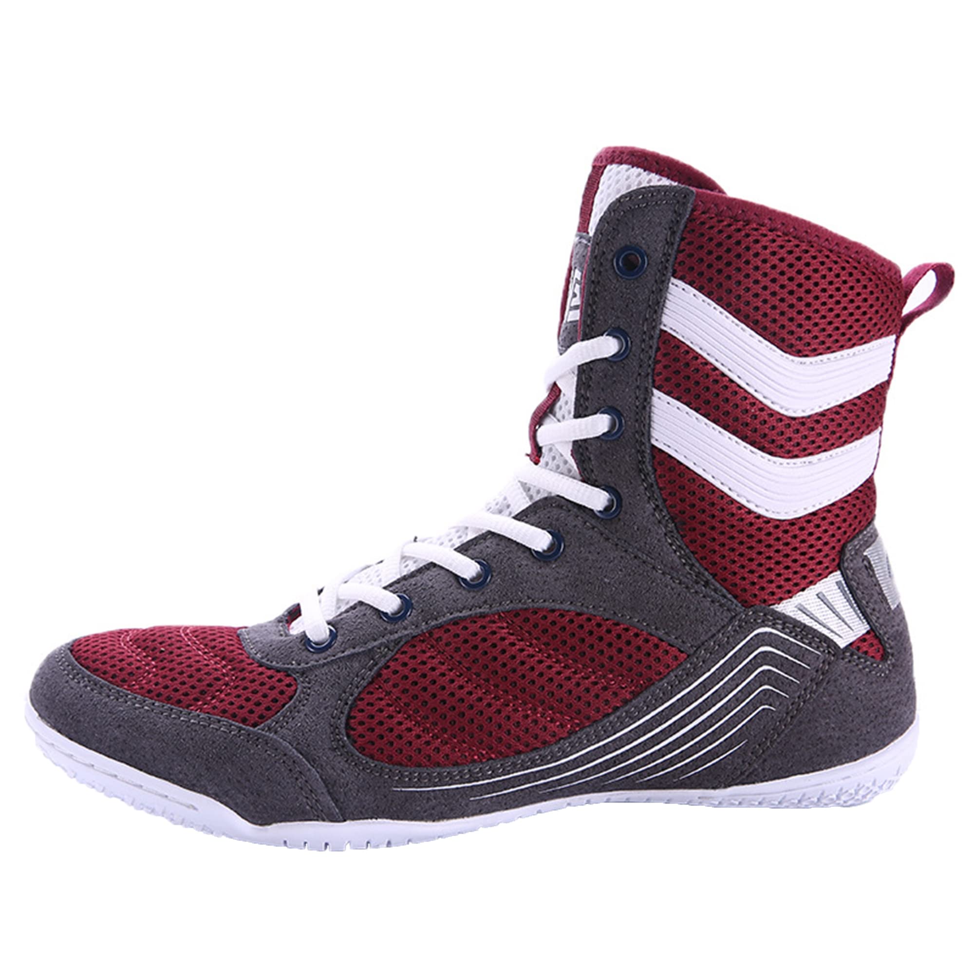 Zapatos De Boxeo para Hombre Botas Altas De Entrenamiento De Lucha para Interiores Transpirable Ligero Antideslizante Unisex