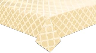 Laurel Leaf 70"x86" Oval Tablecloth, Ivory