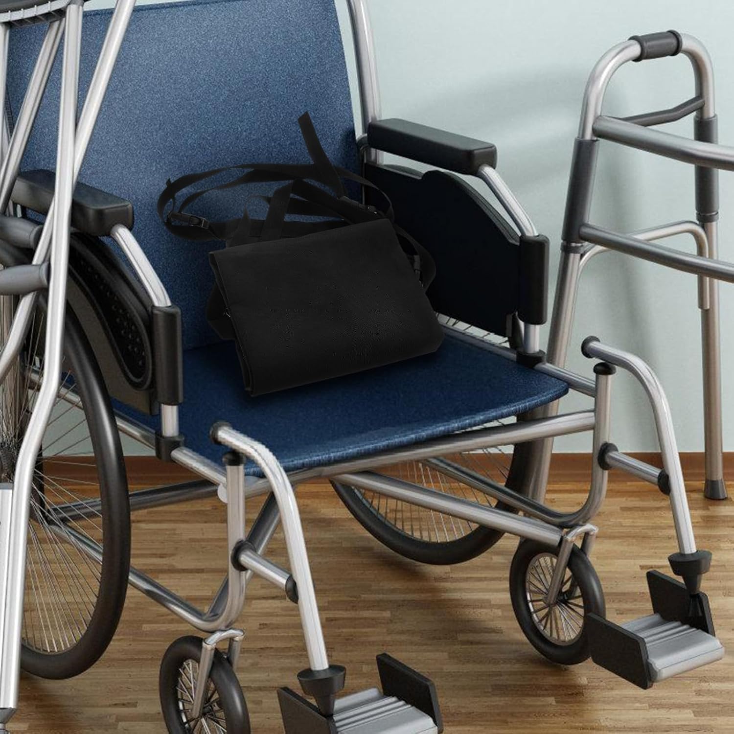 Oxygen Cylinder Bag for Wheelchairs and Scooters, Portable Oxygen Tank Holder with Storage Pouch, Lightweight Wheelchair Accessory Organizer for Use and Nursing Care