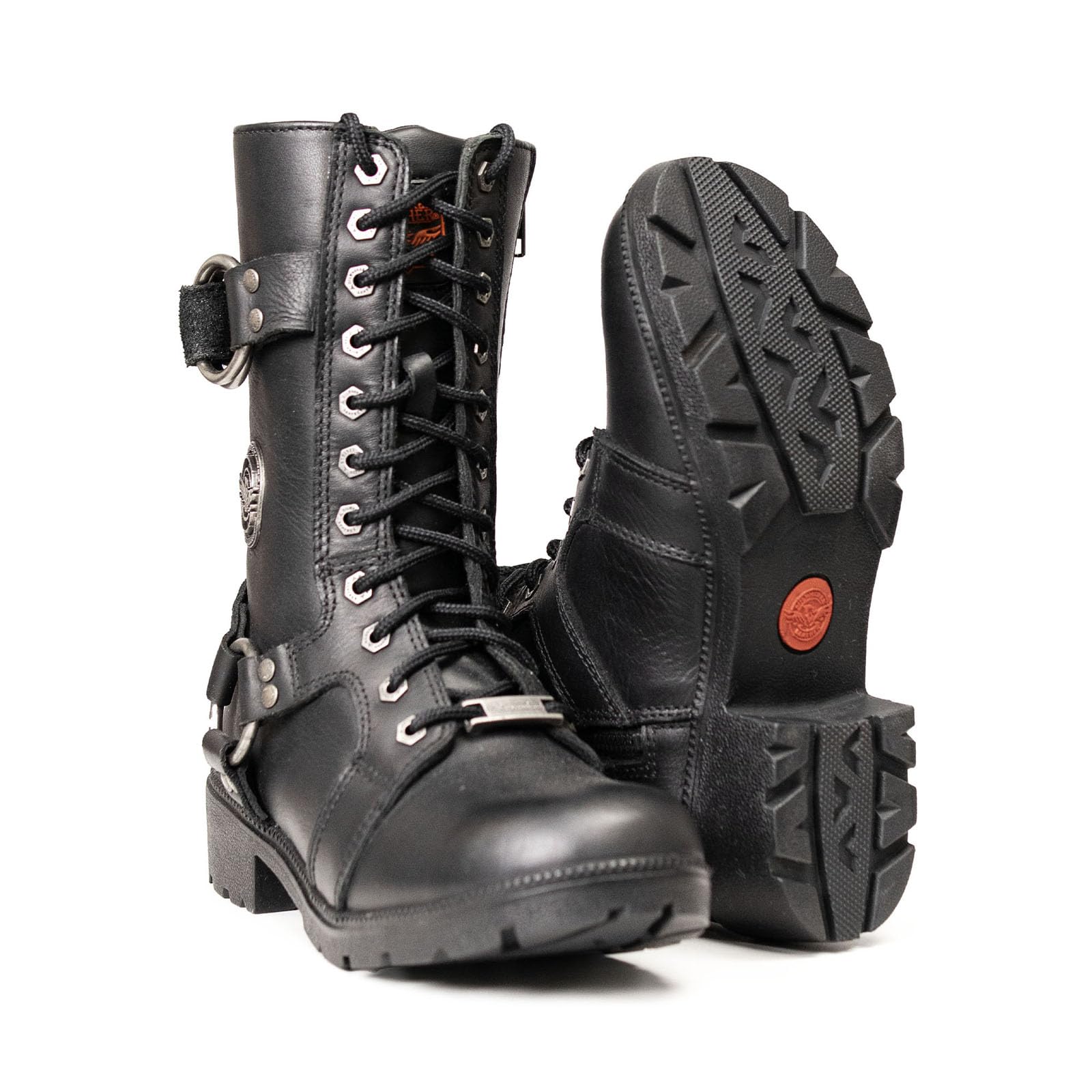 Milwaukee Leather Women's Premium Leather Motorcycle Harness Boots Collection MBL - 9