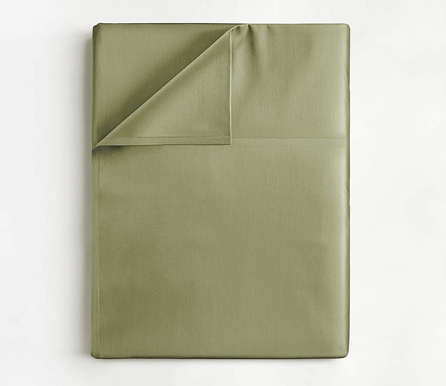 Drap plat 400 fils CGK Unlimited vert sauge pour en finir avec les draps rudes