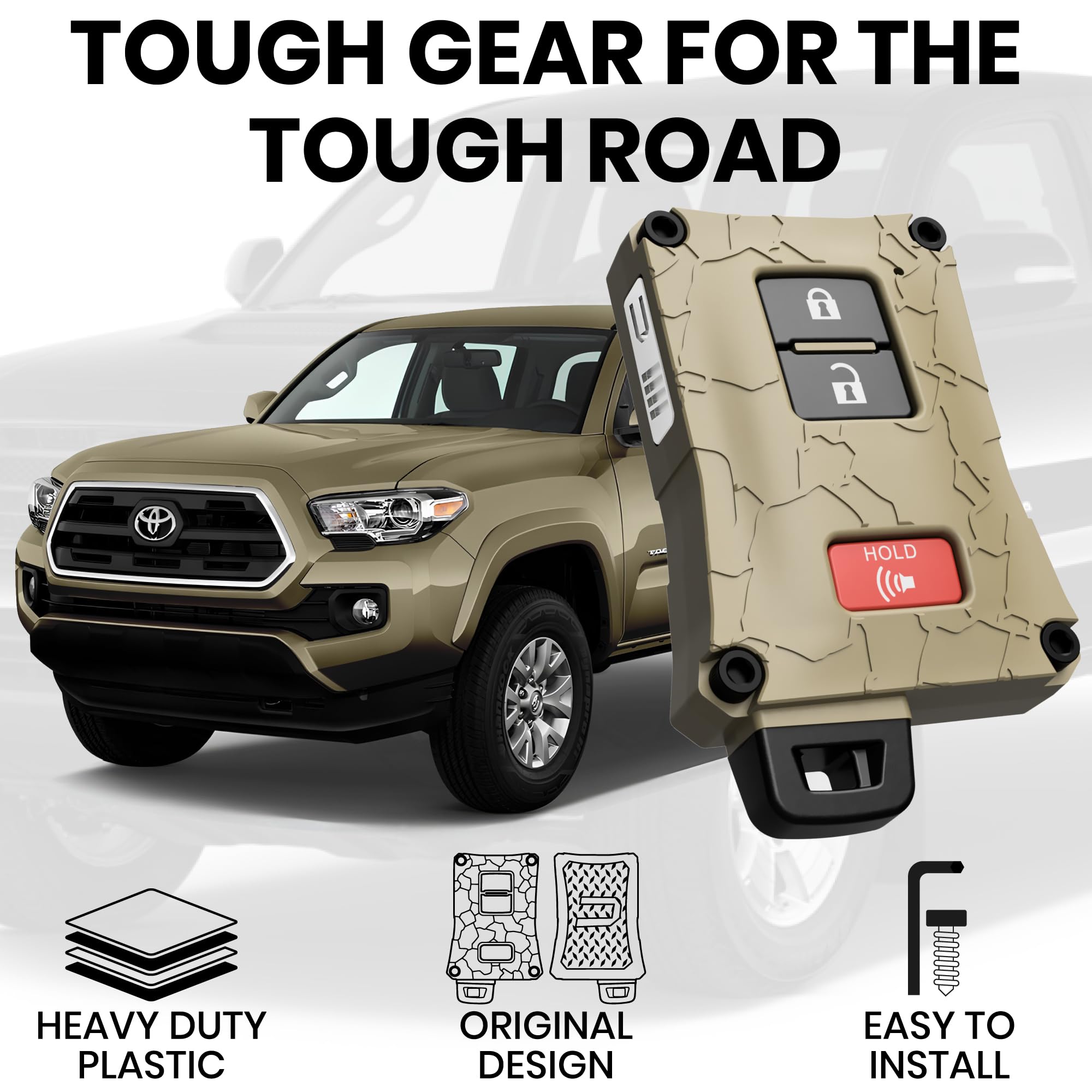 Ring Fob Rugged Snapklik.com : Heavy-Duty Key Fob Case Replacement For Toyota Tacoma 16 ...