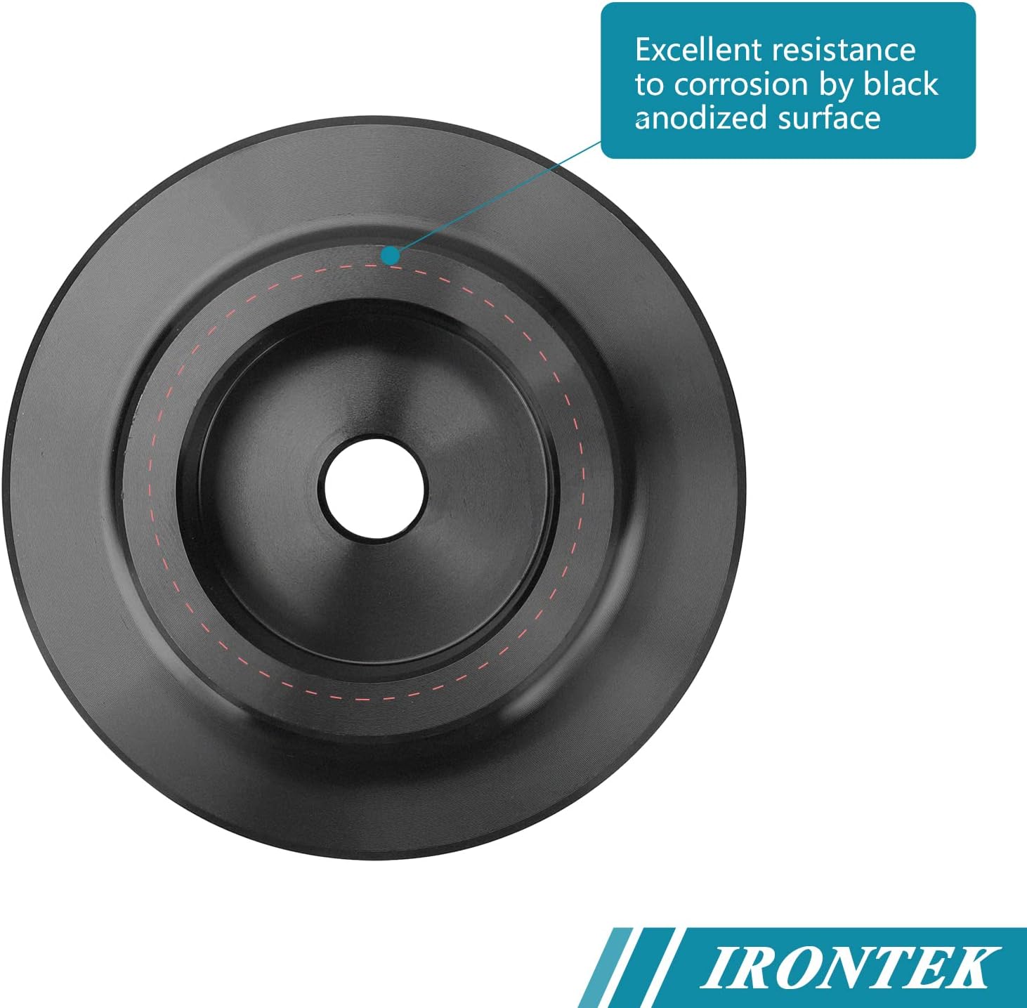 IRONTEK Rear Leveling Lift Kits Raise 2" Coil Spring Spacers Compatible for Dodge 2009-2010 Ram 1500, for Ram 2011-2020 1500 Trucks With Rear Coil Spring Suspension (2 Pack Black)