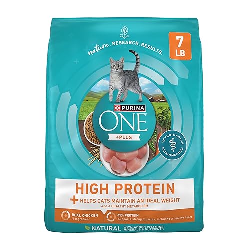 Purina ONE High Protein, Healthy Plus Ideal With Chicken Dry Cat Food Control Formula - 7 lb. Bag